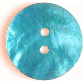 Knoflík Knoflík perleťový tyrkys 300961, 18mm