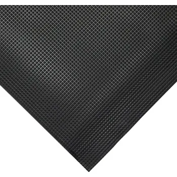 Rohožka Černá gumová protiskluzová protiúnavová průmyslová rohož (role) - 18,3 m x 90 cm x 1,5 cm