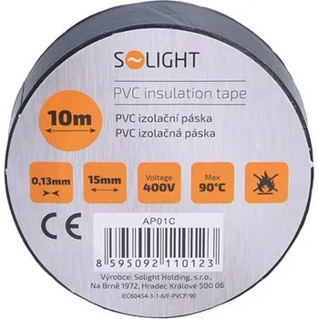 Izolační páska Solight izolační páska, černá [AP01C]