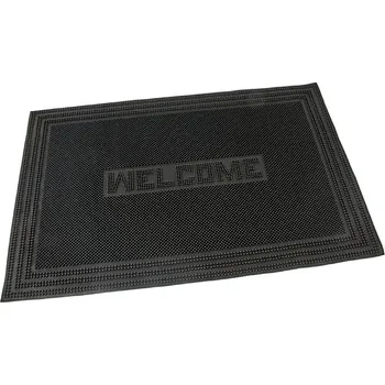 Rohožka Gumová vstupní kartáčová rohož Welcome - Rectangle - 60 x 40 x 0,7 cm