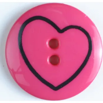 Knoflík Knoflík dětský růžový 211629, 13mm