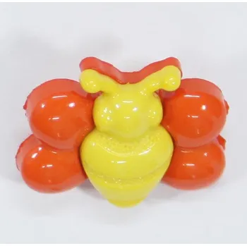 Knoflík Knoflík dětský žlutooranžový, motýl, 18 mm