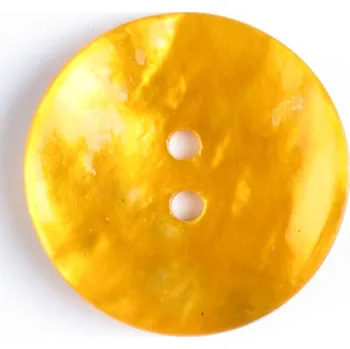 Knoflík Knoflík perleťový žlutý 241116, 13mm