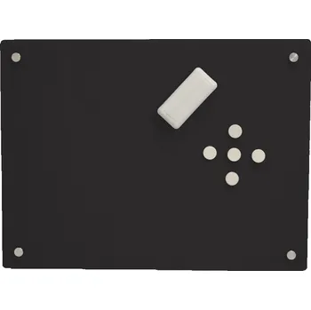 SV Skleněná tabule Glass2Write - magnetická - 100x150 cm, černá