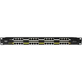 Patch panel POE-PAN16ST, Stíněný 16-portový pasivní POE injektor panel