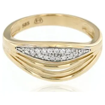 Prsten Zlatnictví U Kostela Zlatý dámský prsten s ozdobnými kamínky 315 60 1894-17980188