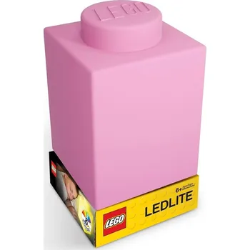 Dětské svítidlo LEGO Classic Noční kostka, růžová
