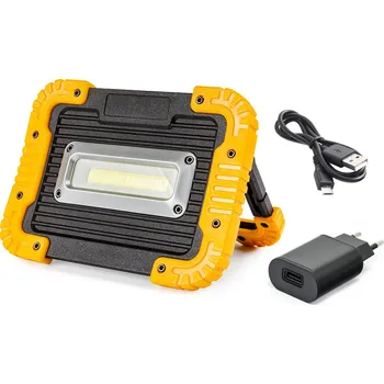 Pracovní světlo Přenosný pracovní LED reflektor 750L 10W s powerbankou
