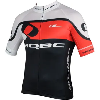 cyklistický dres Dres kr.rukáv HQBC Q Team PRO černo/červený L