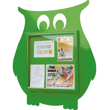 Vitincom Školní dětská vitrína - sova Barva: žlutá