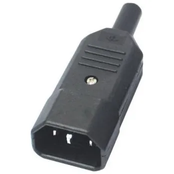 Napájecí kabel PREMIUMCORD Konektor napájecí 230V na kabel (samec, IEC C14)