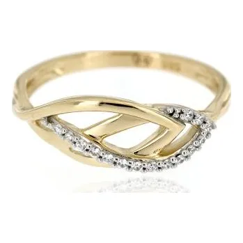 Prsten Zlatnictví U Kostela Zlatý dámský prsten ve tvaru lístku 272 56 1927-17993825