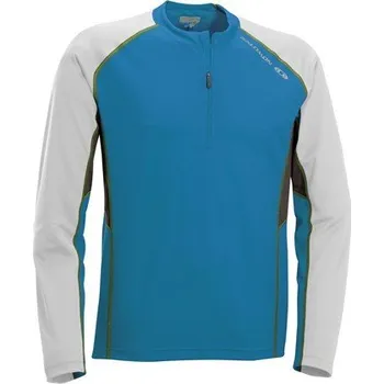 Běžecké oblečení Triko Salomon Trail Runner LS zip blue S