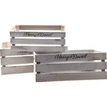 Vingo Dřevěné přepravky s nápisem