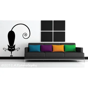 Samolepící dekorace Samolepky na zeď - Moderní kočka I - S (25 x 30 cm)