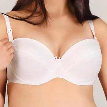 Těhotenská podprsenka NEW BABY Polovyztužená kojící podprsenka New Baby Eva bílá 70E