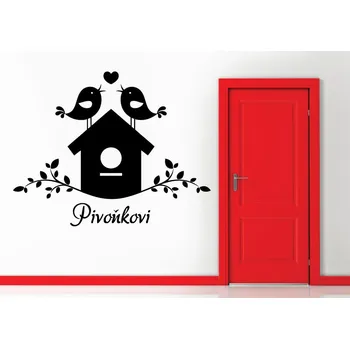 Samolepící dekorace Samolepky na zeď-Nápis-Rodinná budka - S (45 x 36 cm)