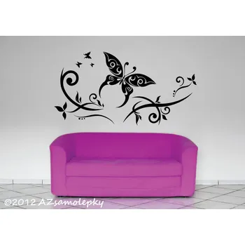 Samolepící dekorace Samolepky na zeď - Ornament Tatoo - S (60 x 30 cm)