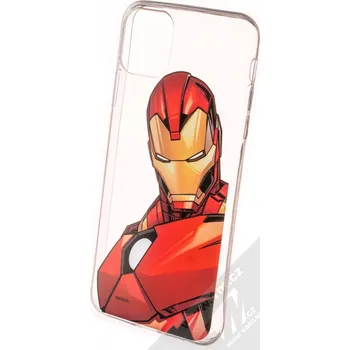 Pouzdro na mobilní telefon Marvel Iron Man 005 TPU ochranný silikonový kryt s motivem pro Apple iPhone 11 Pro Max průhledná (transparent)