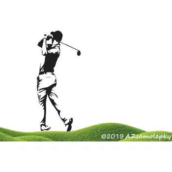 Samolepící dekorace Samolepky na zeď - Golfista - S (26 x 60 cm)