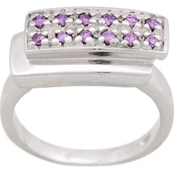 Prsten ShopBOB stříbrný prsten se zirkony Ag 6,3 g 57