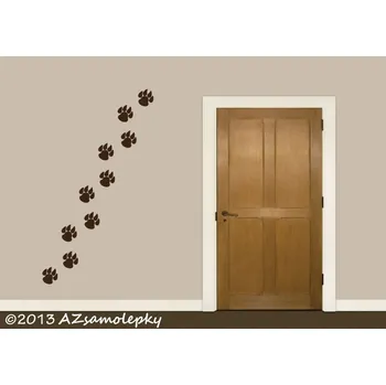 Samolepící dekorace Samolepky na zeď - Kočičí tlapky - kolekce L (6 x 6 cm)