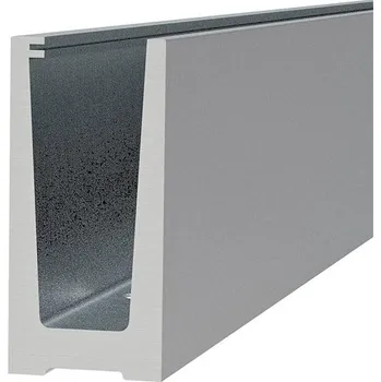Zábradlí Hahn Steel Hliníkový kotvící profi pro sklo (21,52-25,52 mm), 5000mm, vrchní kotvení, G/h kN: 3