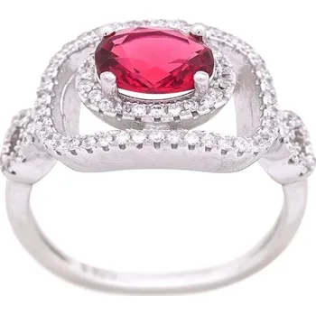 Prsten ShopBOB stříbrný prsten se zirkony Ag 4,2 g 54