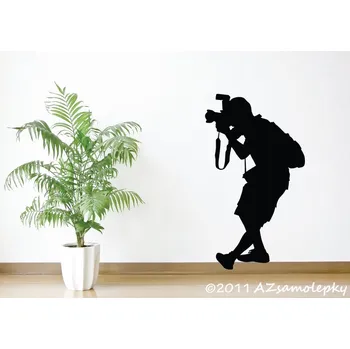 Samolepící dekorace Samolepky na zeď - Fotograf - S (23 x 40 cm)