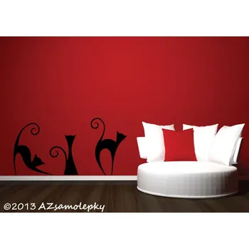 Samolepící dekorace Samolepky na zeď - Kočky UNO - kolekce M