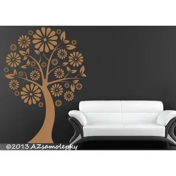 Samolepící dekorace Samolepky na zeď - Kopretinový strom - XS (43 x 60 cm)