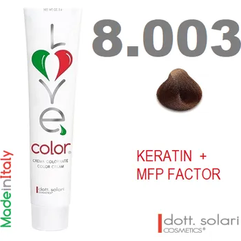 Barva na vlasy Love me Color 8.003 (100ml) - profesionální barva na vlasy s keratinem