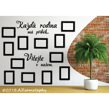 Samolepící dekorace Samolepky na zeď-FOTO-Rodina-Příběh - L