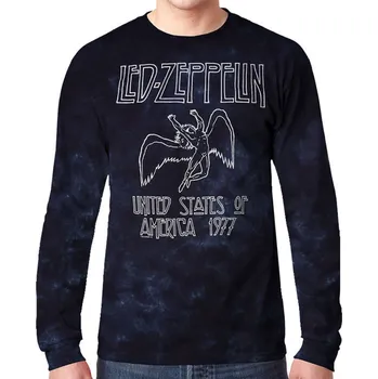 Pánské tričko Tričko metal pánské Led Zeppelin - USA TOUR '77 - LIQUID BLUE - 12814 - S