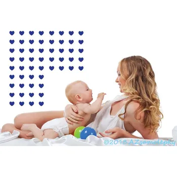 Samolepící dekorace Dětské samolepky na zeď - Moře srdíček - kolekce M