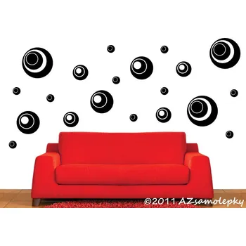 Samolepící dekorace Samolepky na zeď - HIT bublinky - kolekce S