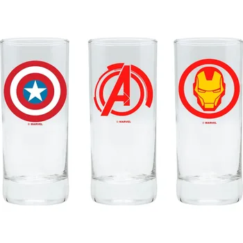Sklenice Magic Box Sklenice Marvel set 3 ks