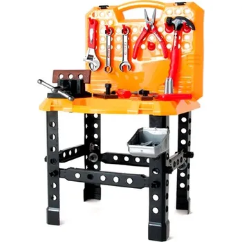 Dětská dílna RKToys dílna ponk malý kutil kufřík + sada nářadí