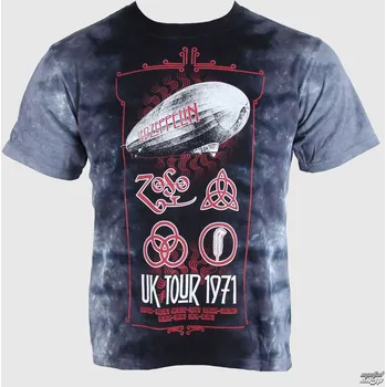 Pánské tričko Tričko metal pánské Led Zeppelin - UK Tour 1971 - LIQUID BLUE - 11810 - S