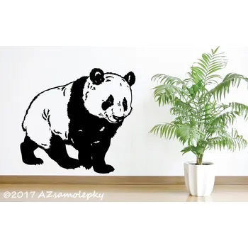 Samolepící dekorace Samolepky na zeď - Panda - M (60 x 55 cm)