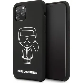 Pouzdro na mobilní telefon Karl Lagerfeld pro kryt iPhone 11 Pro černobílé