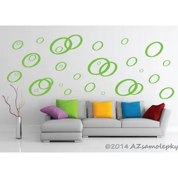 Samolepící dekorace Samolepky na zeď - Ovály - kolekce S