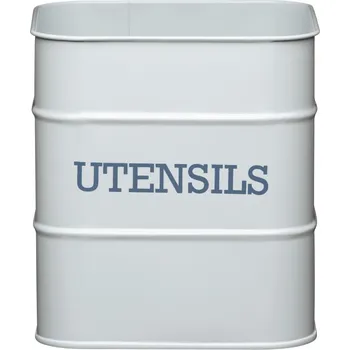 Pánev Kitchen Craft, Anglie Kitchen Craft - Plechová dóza Living Nostalgia na kuchyňské náčiní šedá /15*16 cm/ Barva: šedá, Velikost: 15x16