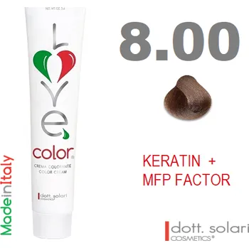 Barva na vlasy Love me Color 8.00 (100ml) - profesionální barva na vlasy s keratinem