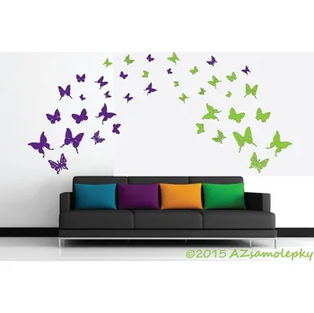 Samolepící dekorace Samolepky na zeď - DUO motýlci