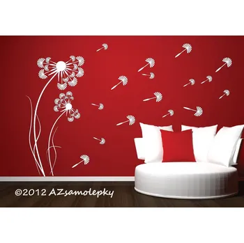 Samolepící dekorace Samolepky na zeď - Pampeliška klasik - M (31 x 60 cm)