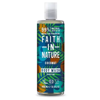 Mýdlo Faith in Nature Kokos sprchový gel a pěna 400 ml