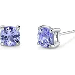 Zlaté náušnice s tanzanity Chavonah