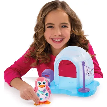 Digi Penguins s píšťalkou Tučňák Iglu - růžový VÝPRODEJ