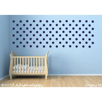 Samolepící dekorace Samolepky na zeď - Moře puntíků - kolekce M